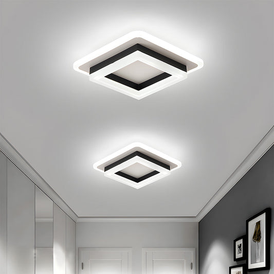NOVARA - Modern Square LED Ceiling Light for Hallways & Living Spaces