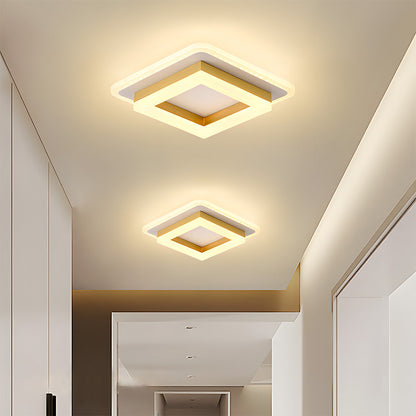 NOVARA - Modern Square LED Ceiling Light for Hallways & Living Spaces