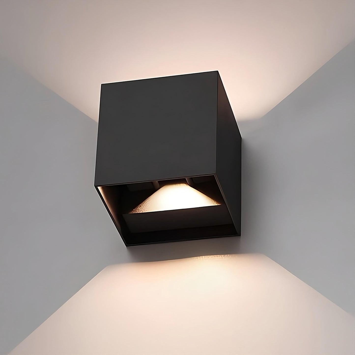 RadiantCube – Sleek Sensor Wall Lamp for Effortless Ambient Lighting