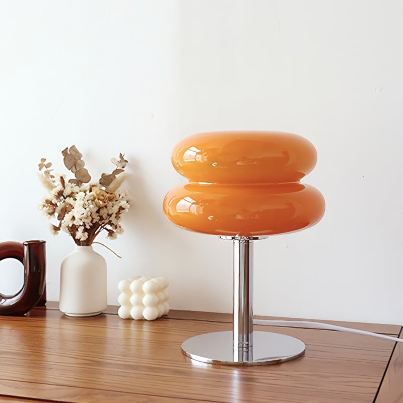 SOLVIA – Minimalist Glass Mini Table Lamp for Bedrooms & Living Spaces