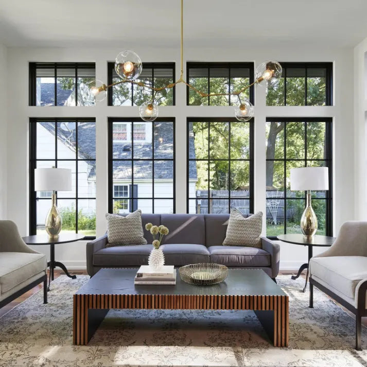 StellarBurst – Modern Sputnik Pendant Lamp with Glass Bubble Accents