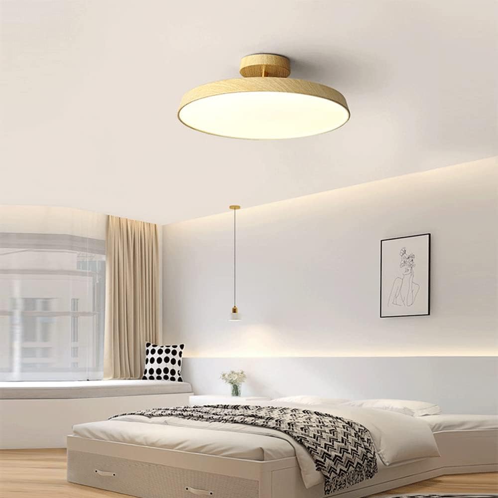 NOVÉO – Minimalist White LED Semi-Flush Ceiling Light