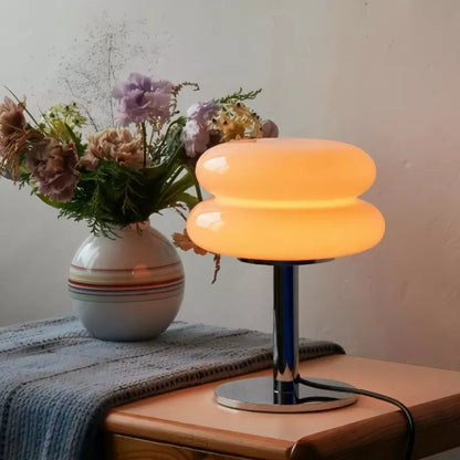 SOLVIA – Minimalist Glass Mini Table Lamp for Bedrooms & Living Spaces