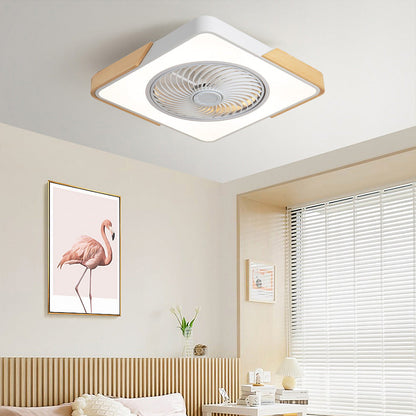 BREEZELUX – Modern Wooden Ceiling Fan with LED Light