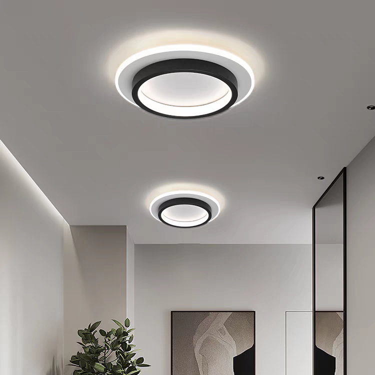 NOVAIR - Modern Round LED Ceiling Light for Hallways & Living Spaces