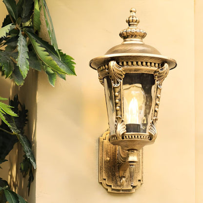 VETRO - Vintage Glass Outdoor Wall Light for Gardens & Entrances
