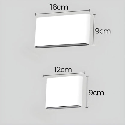 Contemporary Weatherproof LED Wall Sconce - Stylish Dual-Directed Illumination for Outdoor Spaces