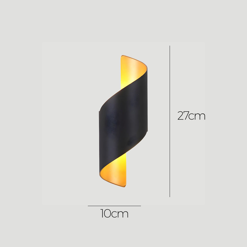 SAVIO – Minimalist Black LED Aluminium Outdoor Wall Light