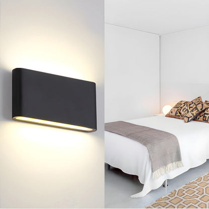 Contemporary Weatherproof LED Wall Sconce - Stylish Dual-Directed Illumination for Outdoor Spaces