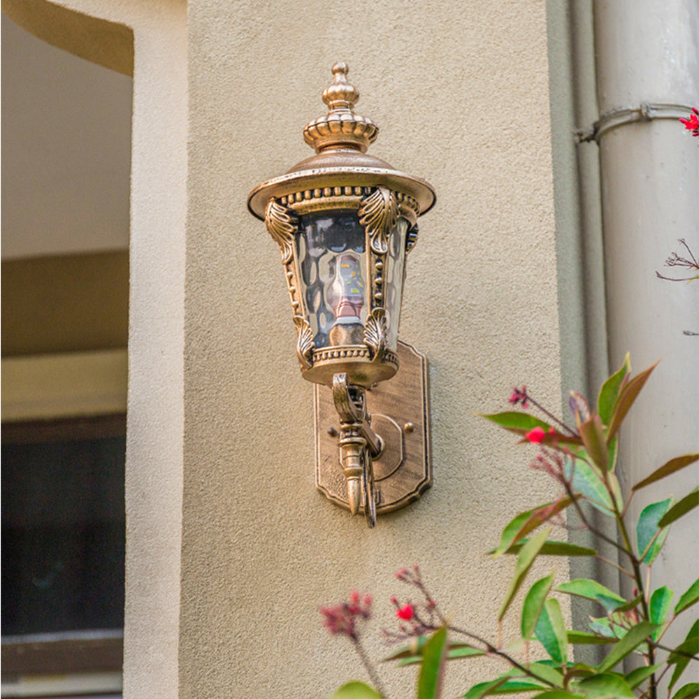 VETRO - Vintage Glass Outdoor Wall Light for Gardens & Entrances