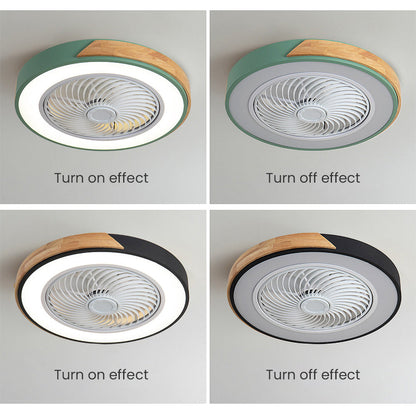 BREEZELUX – Modern Wooden Ceiling Fan with LED Light