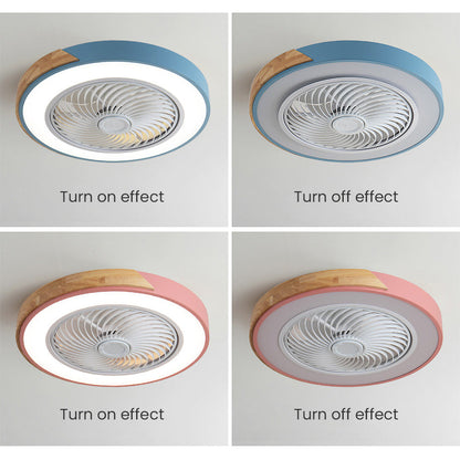BREEZELUX – Modern Wooden Ceiling Fan with LED Light
