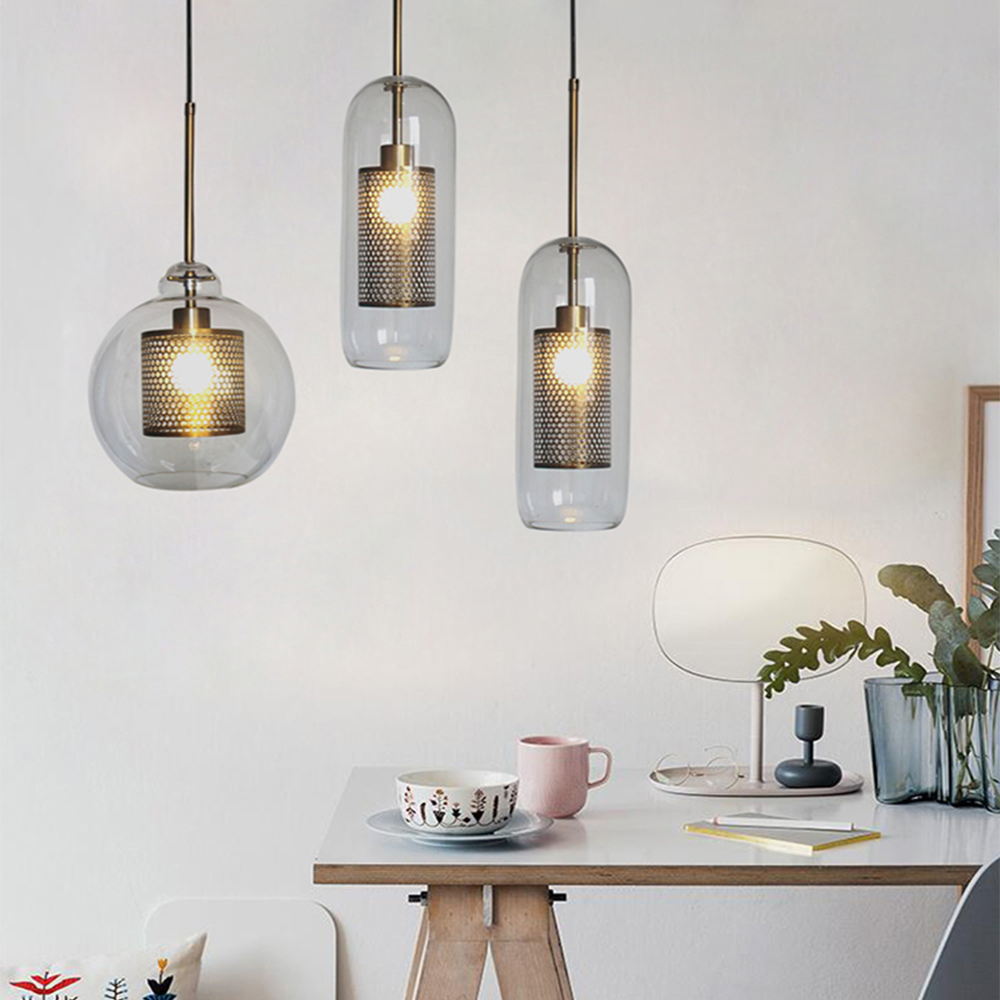 Shadowed Elegance Globe Pendant - A Chic Smoked Glass Lighting Fixture
