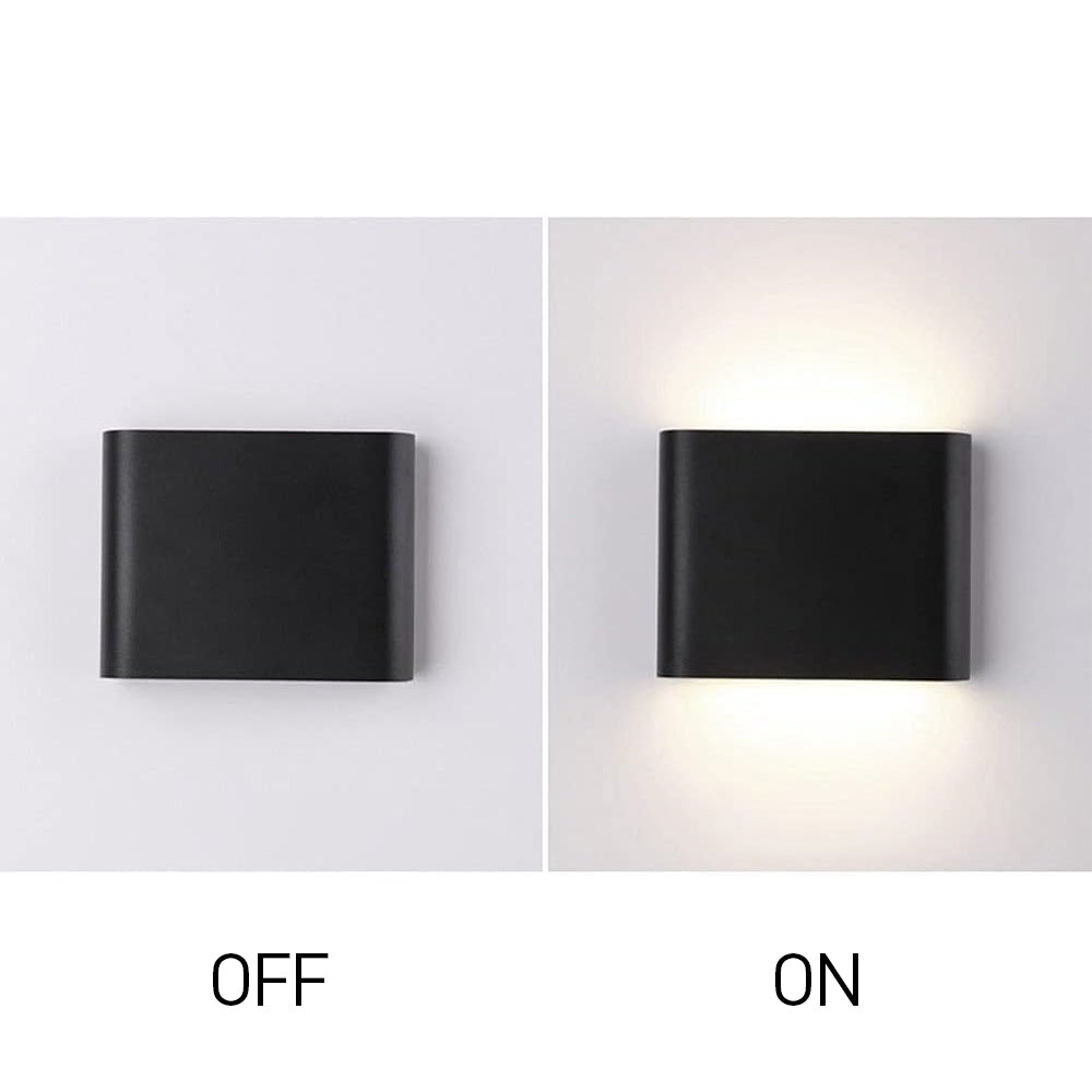 Contemporary Weatherproof LED Wall Sconce - Stylish Dual-Directed Illumination for Outdoor Spaces