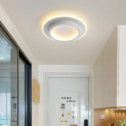 NOVAIR - Modern Round LED Ceiling Light for Hallways & Living Spaces