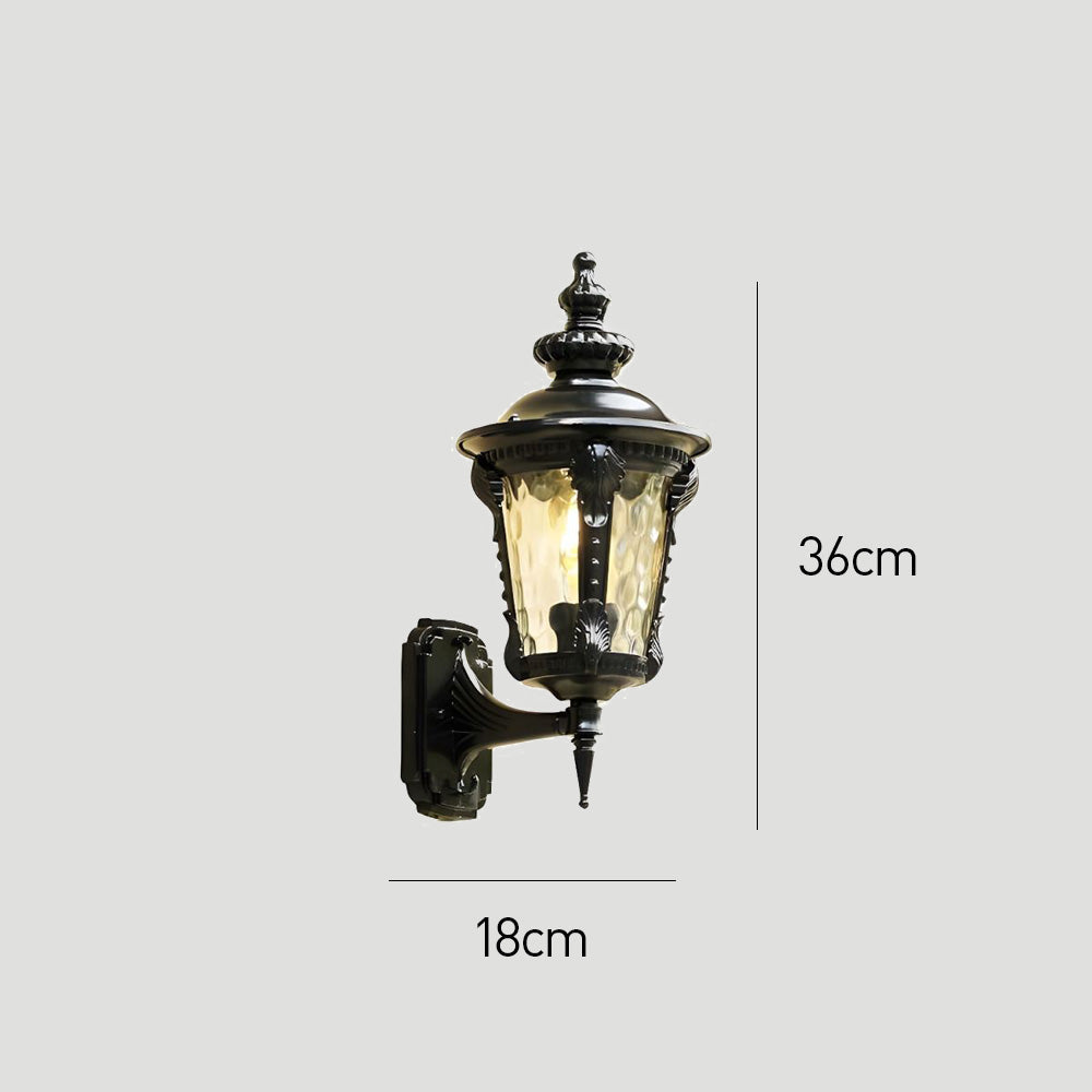 VETRO - Vintage Glass Outdoor Wall Light for Gardens & Entrances