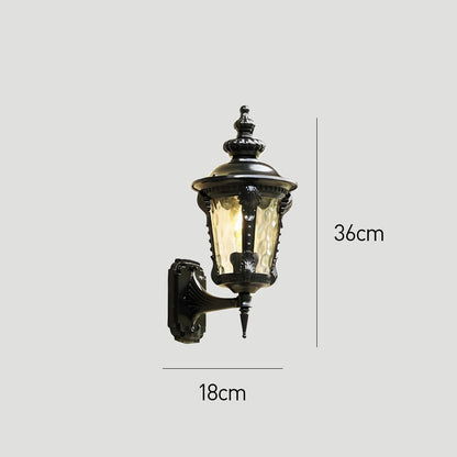 VETRO - Vintage Glass Outdoor Wall Light for Gardens & Entrances