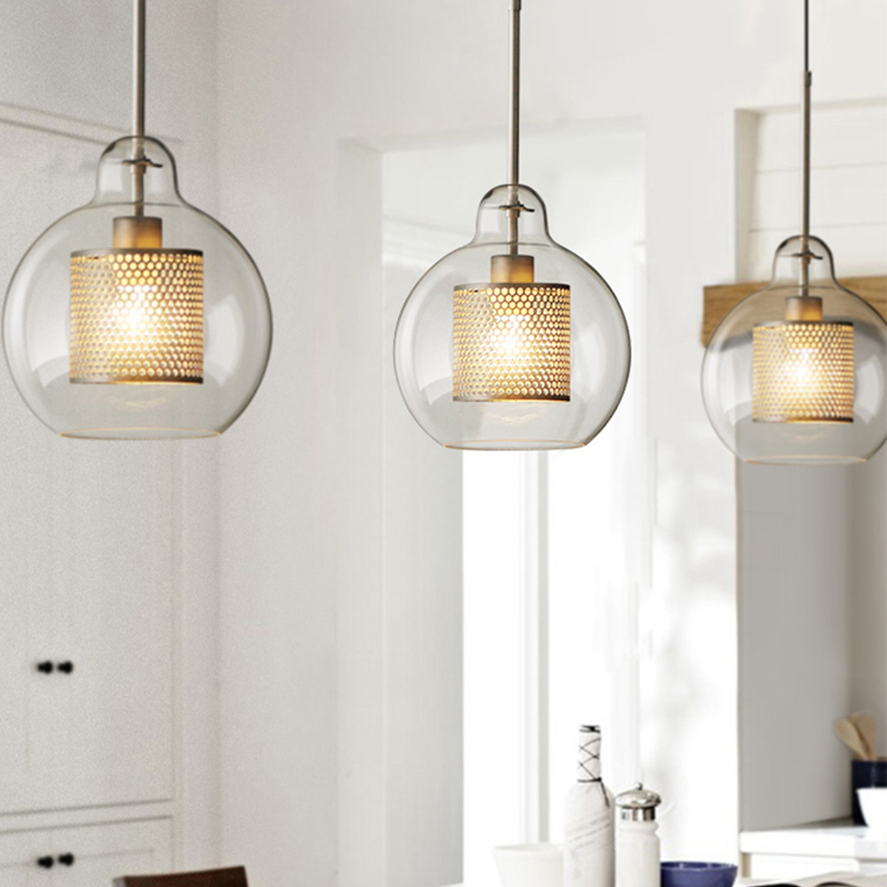 Shadowed Elegance Globe Pendant - A Chic Smoked Glass Lighting Fixture