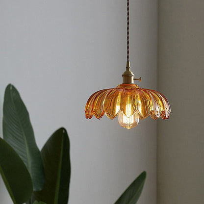 Blossom Glow Ceramic Pendant Lamp - Elegant Floral-Inspired Lighting Fixture