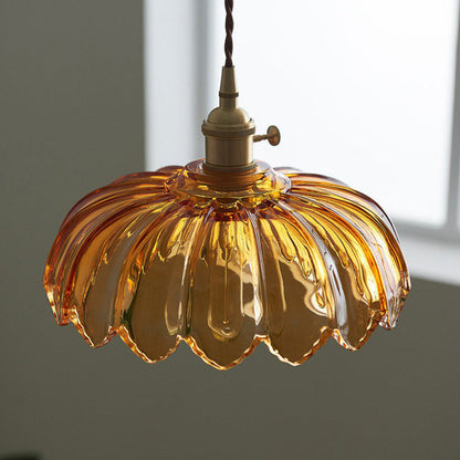 Blossom Glow Ceramic Pendant Lamp - Elegant Floral-Inspired Lighting Fixture