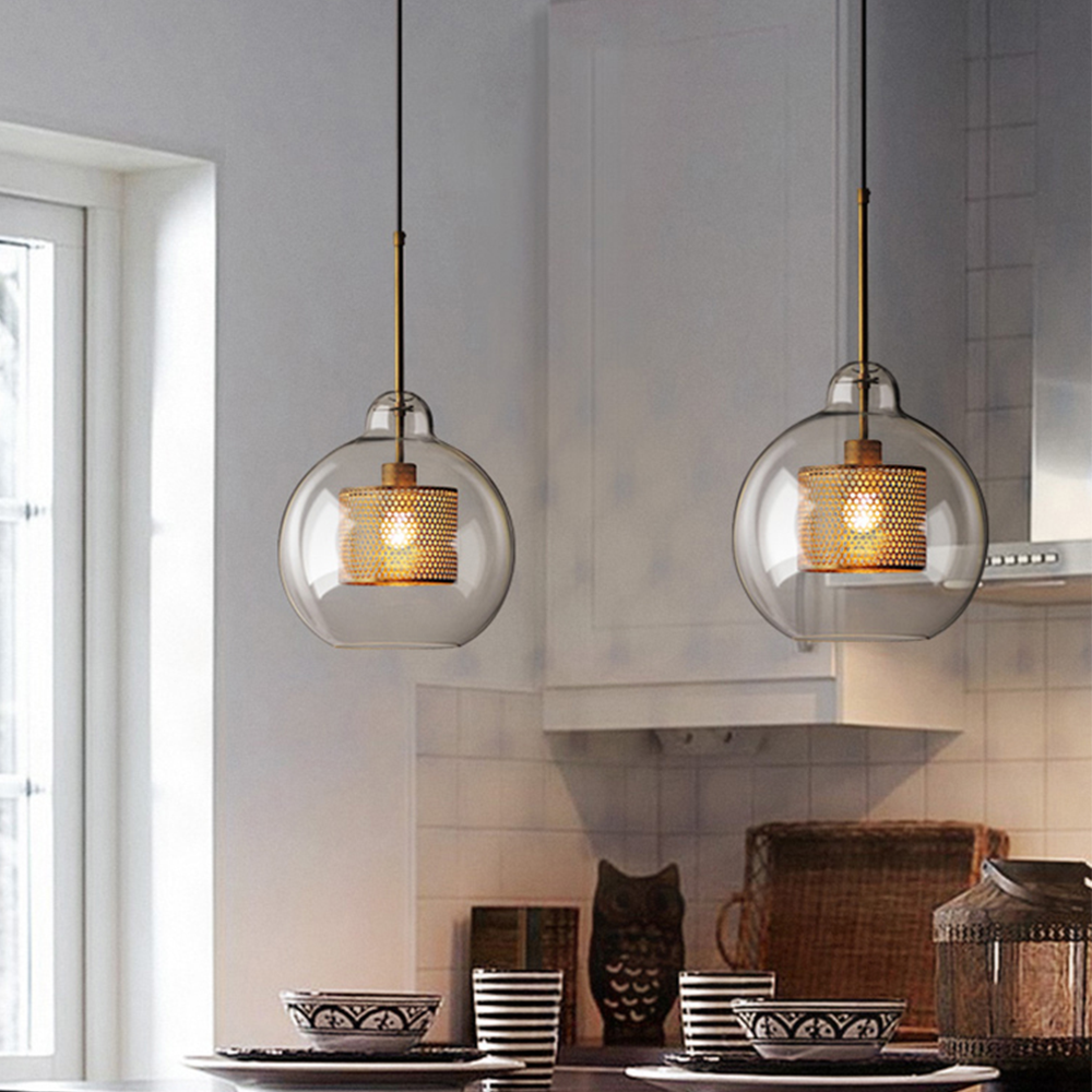 Shadowed Elegance Globe Pendant - A Chic Smoked Glass Lighting Fixture