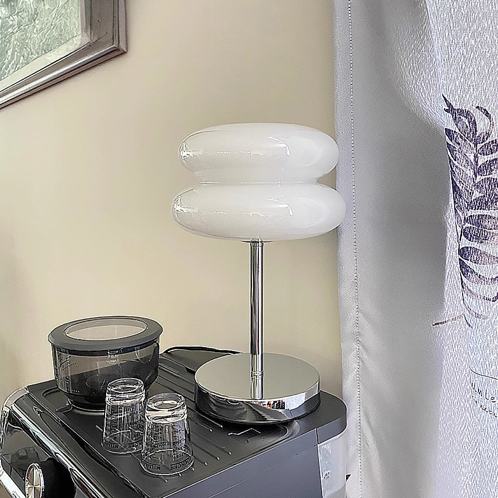 SOLVIA – Minimalist Glass Mini Table Lamp for Bedrooms & Living Spaces