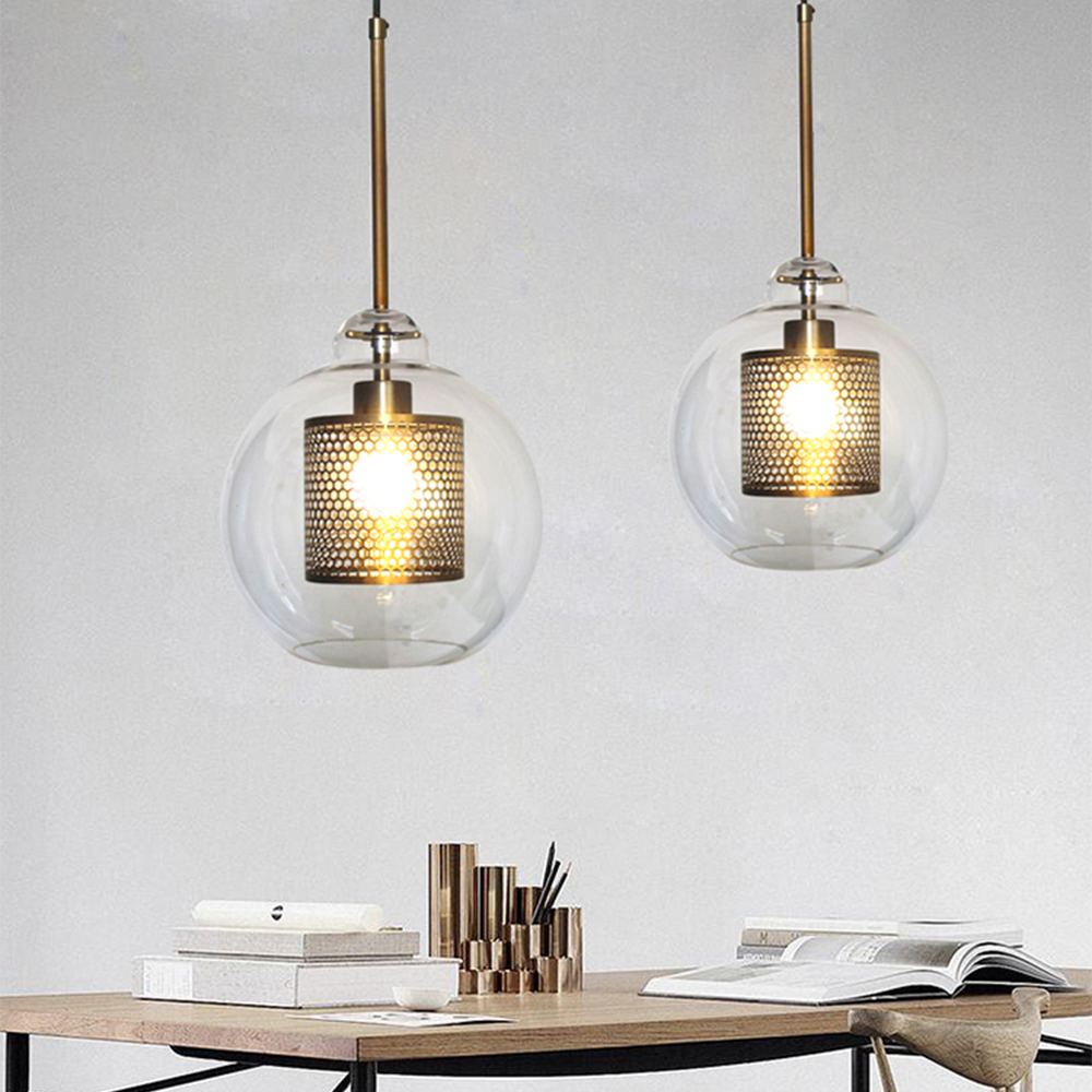 Shadowed Elegance Globe Pendant - A Chic Smoked Glass Lighting Fixture