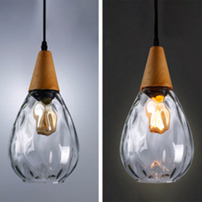 Elegant Droplet Glass Pendant Lamp - A Modern Touch for Your Home Décor