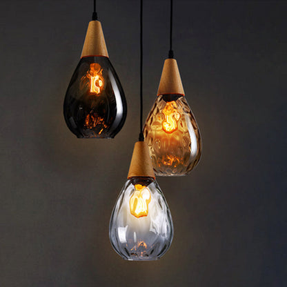 Elegant Droplet Glass Pendant Lamp - A Modern Touch for Your Home Décor