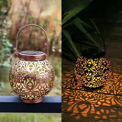 CelestiLume – Artistic Solar Lantern for Outdoor Elegance