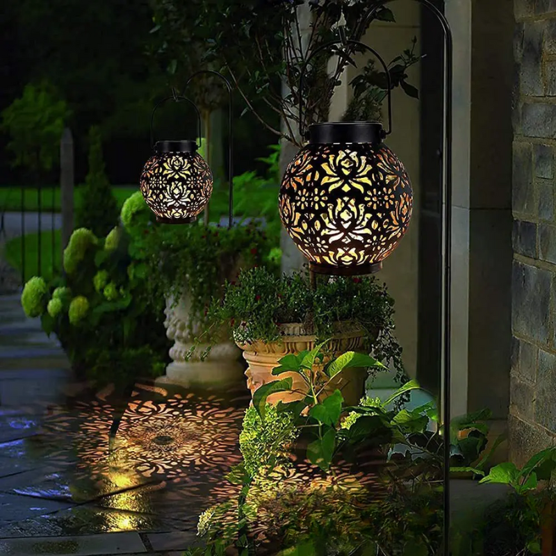 CelestiLume – Artistic Solar Lantern for Outdoor Elegance