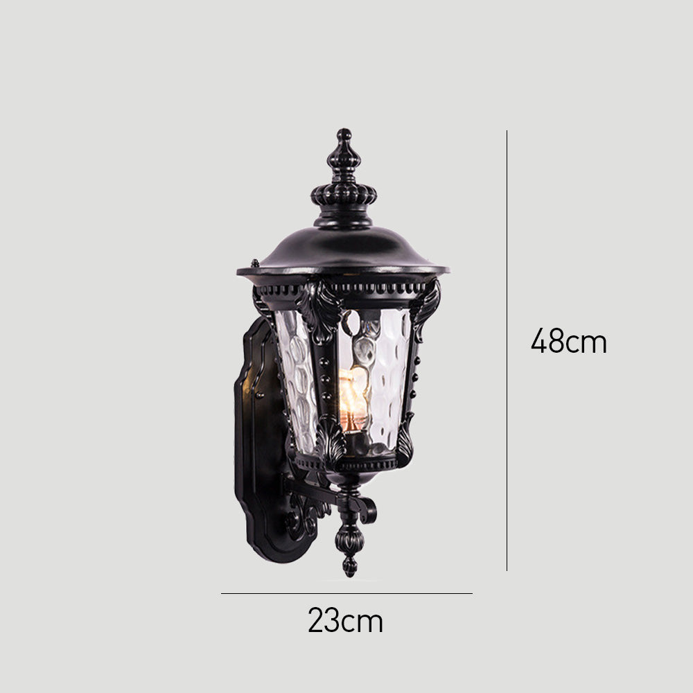 VETRO - Vintage Glass Outdoor Wall Light for Gardens & Entrances