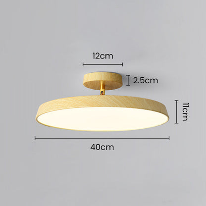 NOVÉO – Minimalist White LED Semi-Flush Ceiling Light
