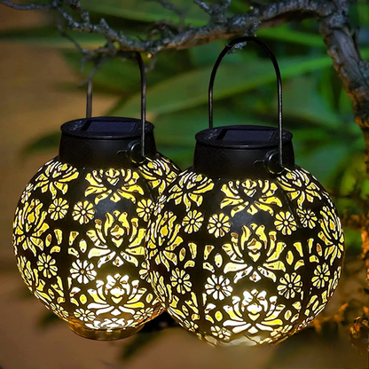 CelestiLume – Artistic Solar Lantern for Outdoor Elegance