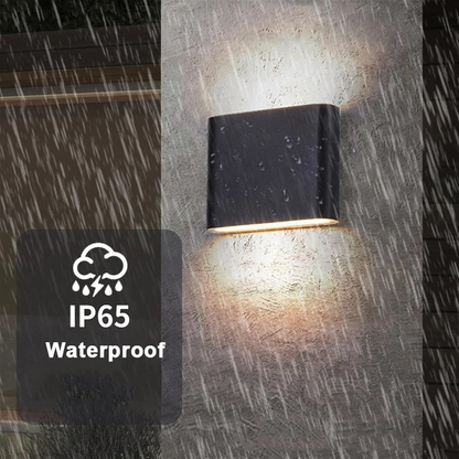 Contemporary Weatherproof LED Wall Sconce - Stylish Dual-Directed Illumination for Outdoor Spaces