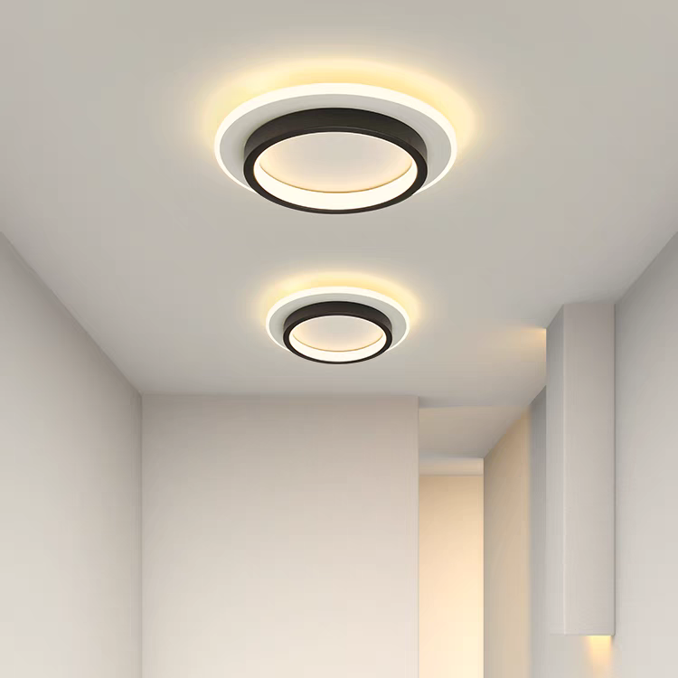 NOVAIR - Modern Round LED Ceiling Light for Hallways & Living Spaces