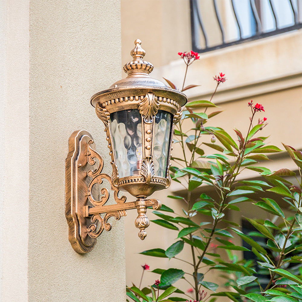 VETRO - Vintage Glass Outdoor Wall Light for Gardens & Entrances