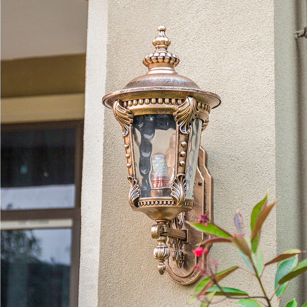 VETRO - Vintage Glass Outdoor Wall Light for Gardens & Entrances