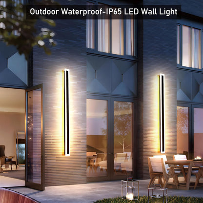 KALVO – Black Outdoor LED Wall Light for Modern Gardens & Patios
