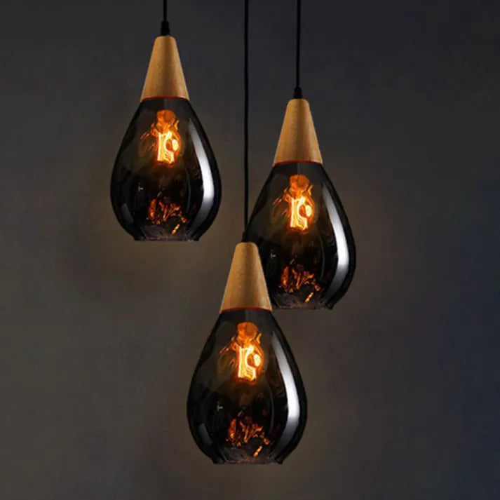 Elegant Droplet Glass Pendant Lamp - A Modern Touch for Your Home Décor
