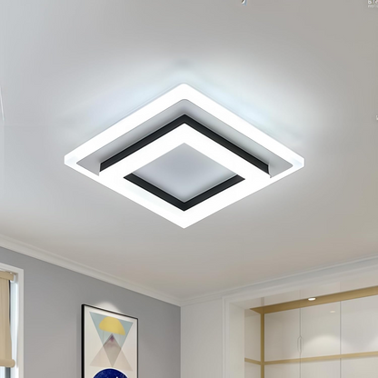 NOVARA - Modern Square LED Ceiling Light for Hallways & Living Spaces
