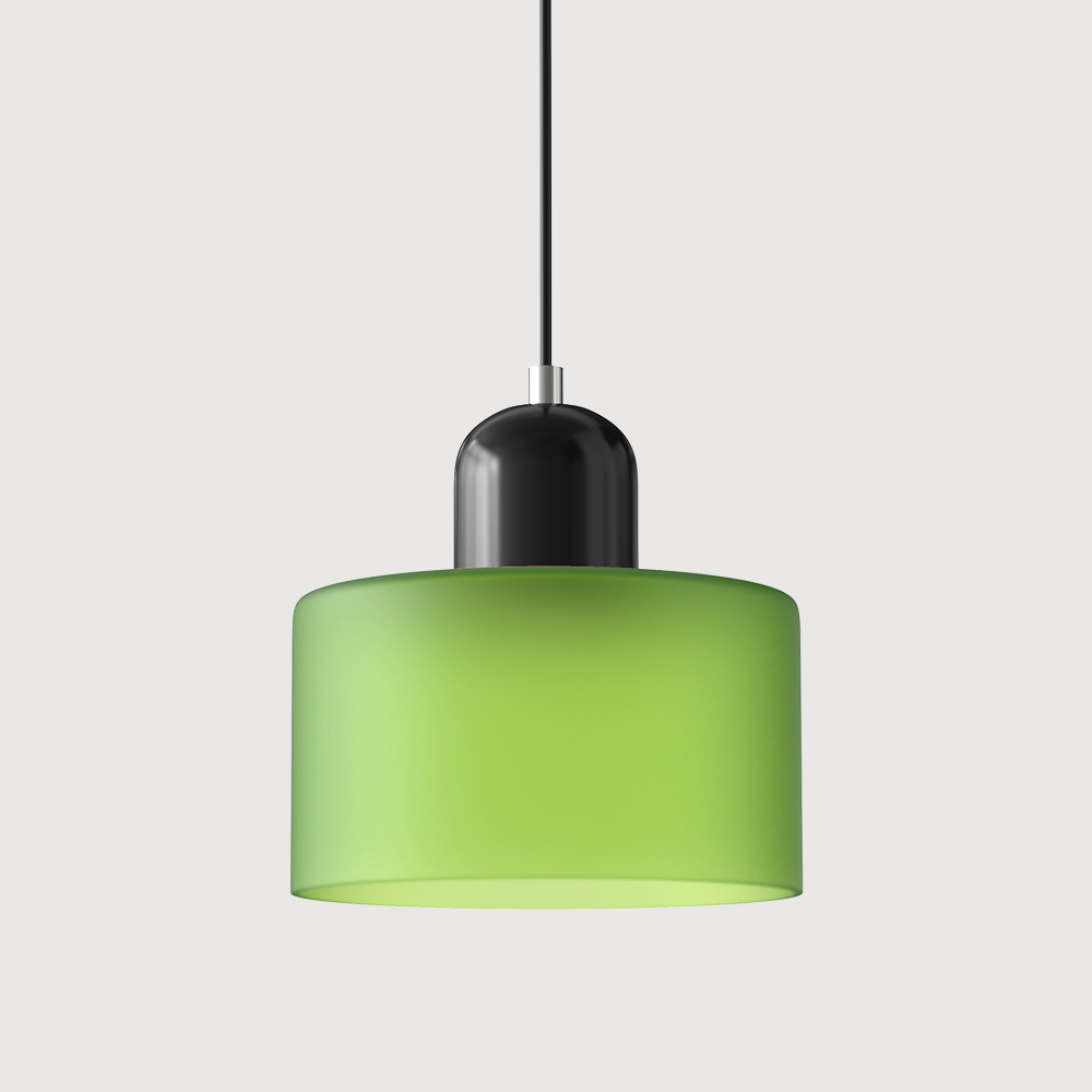 Bauhaus Style Glass Pendant Light for Kitchen Island – Adjustable Height Minimalist Design