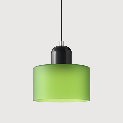 Bauhaus Style Glass Pendant Light for Kitchen Island – Adjustable Height Minimalist Design