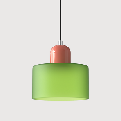 Bauhaus Style Glass Pendant Light for Kitchen Island – Adjustable Height Minimalist Design