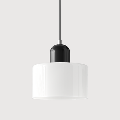 Bauhaus Style Glass Pendant Light for Kitchen Island – Adjustable Height Minimalist Design