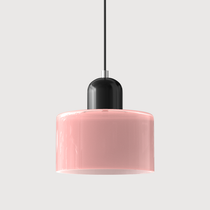 Bauhaus Style Glass Pendant Light for Kitchen Island – Adjustable Height Minimalist Design