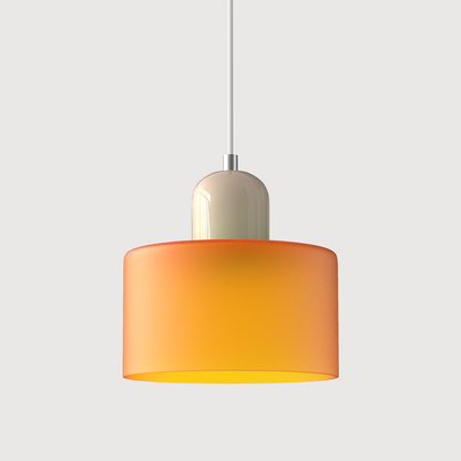 Bauhaus Style Glass Pendant Light for Kitchen Island – Adjustable Height Minimalist Design