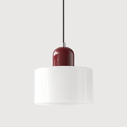 Bauhaus Style Glass Pendant Light for Kitchen Island – Adjustable Height Minimalist Design