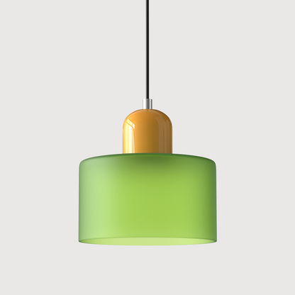 Bauhaus Style Glass Pendant Light for Kitchen Island – Adjustable Height Minimalist Design