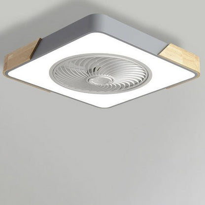Bladeless Ceiling Fan with Integrated LED Light and Remote Control – Modern 56cm Design for Quiet Operation